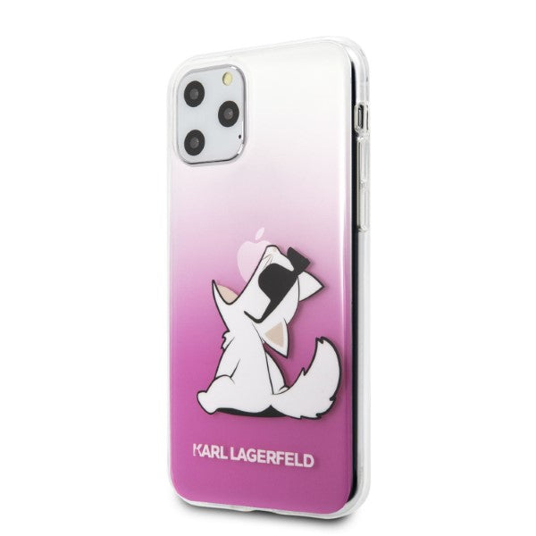 Karl Lagerfeld Choupette Fun iPhone 11 Pro dėklas – rožinis 