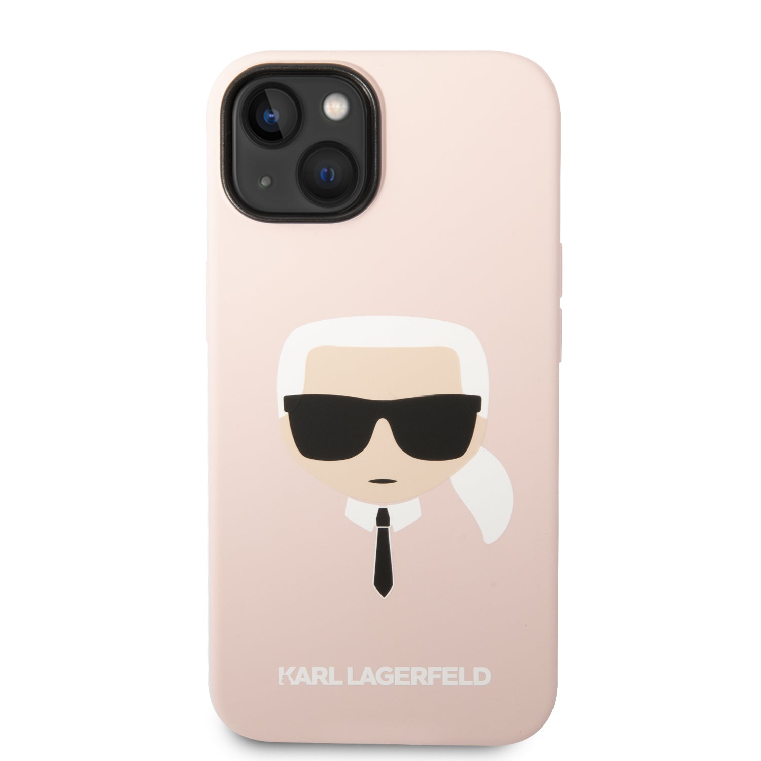 Karl Lagerfeld Silicone Karl's Head MagSafe Case for iPhone 14 Plus - Light Pink
