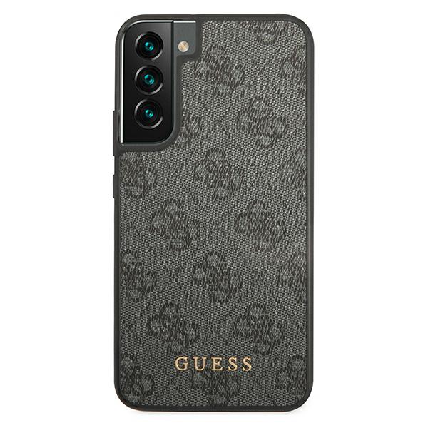 Guess GUHCS22SG4GFGR S22 S901 gray/gray hard case 4G Metal Gold Logo