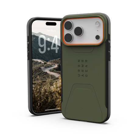 UAG Civilian MagSafe Case for iPhone 17 Pro Max - Olive Orange