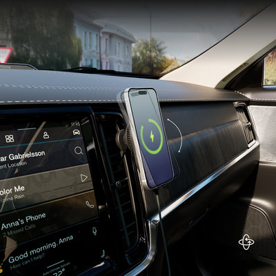 SBS Magnetic Holder with Qi2.2 25W Wireless Charger with Active Cooling - Black