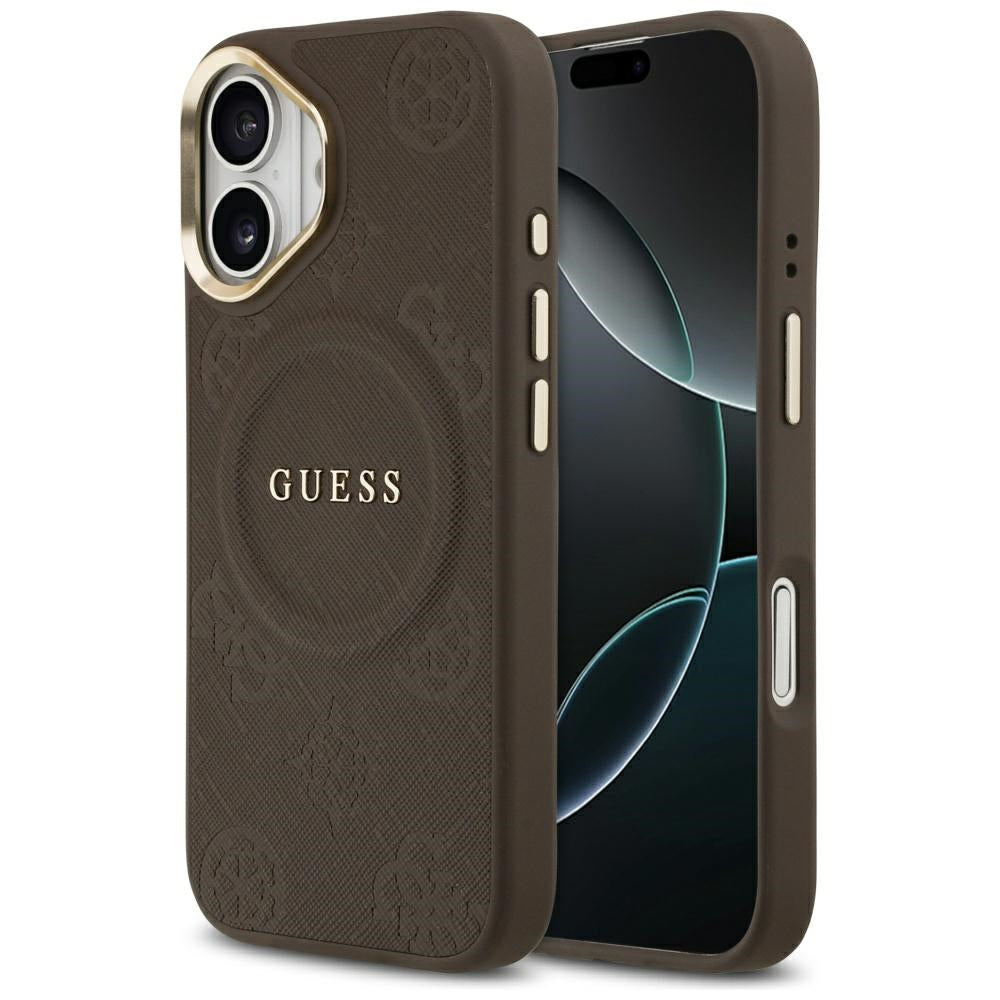 Guess Peony Hot Stamp MagSafe Case for iPhone 17