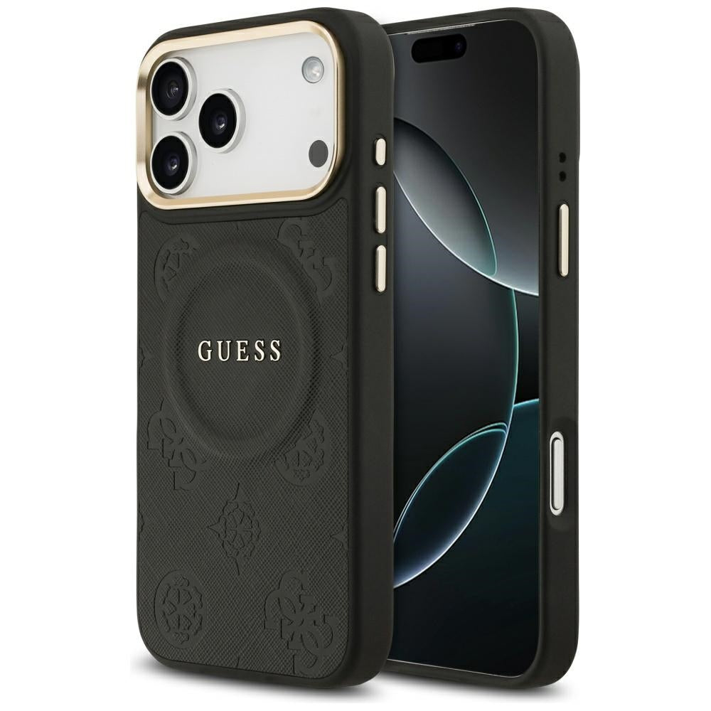 Guess Peony Hot Stamp MagSafe Case for iPhone 17 Pro Max