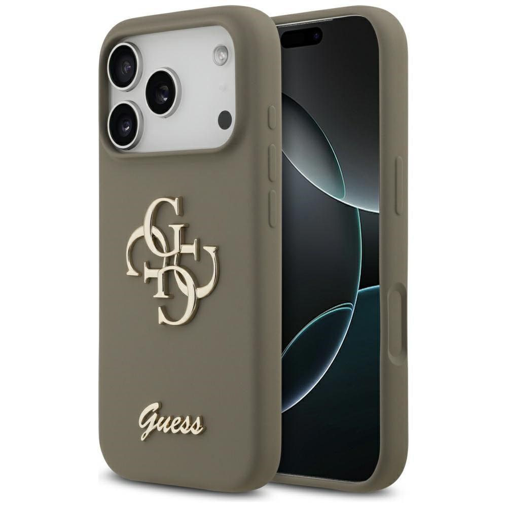 Guess Silicone Big 4G Script Case for iPhone 17 Pro Max