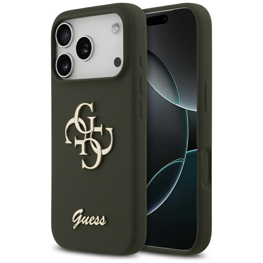 Guess Silicone Big 4G Script Case for iPhone 17 Pro Max