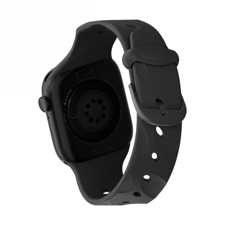 Decoded Silicone Ares Splice Band for Apple Watch 40/41/42mm - Black