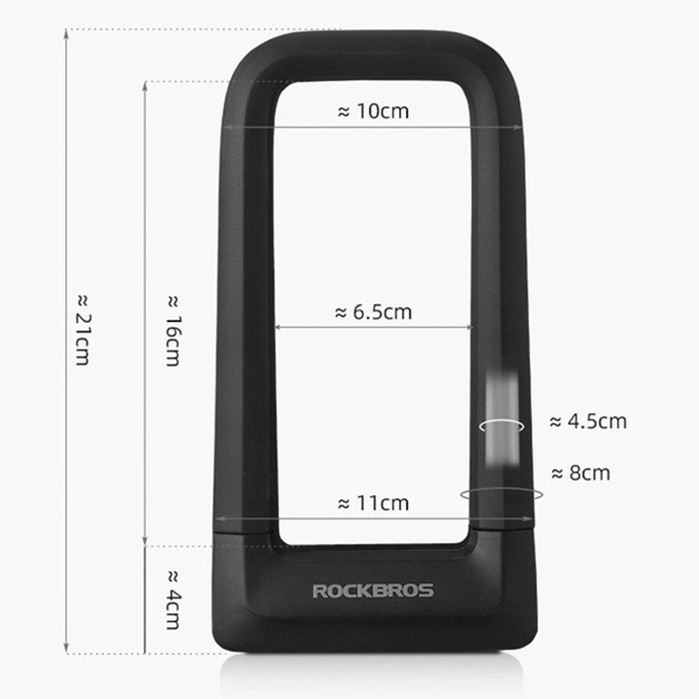 Rockbros RKS626-BK U-lock Bike Lock - Black