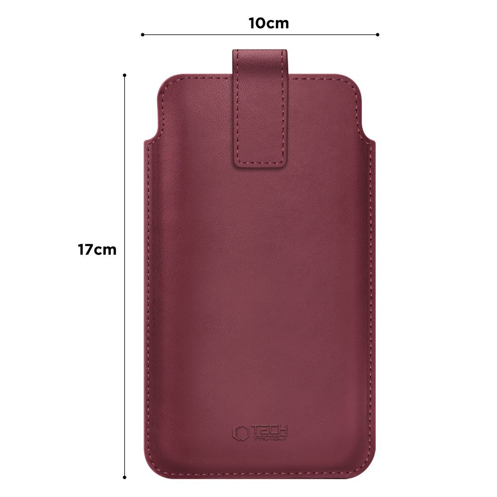 Tech-Protect SM65 case for 6.0-6.9" smartphones - burgundy