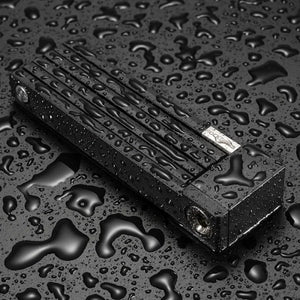 Rockbros 32140003001 foldable bicycle lock with key and handle, 88cm - black