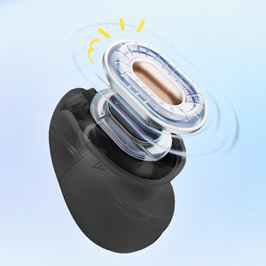 OWS QCY Crossky C10 Earphones with ENC Clip IPX5 Bluetooth 5.4 - Black