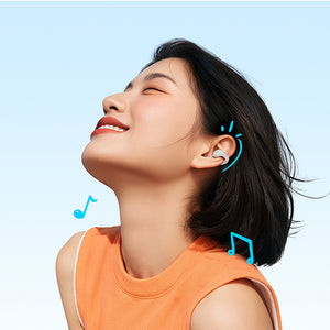 OWS QCY Crossky C10 Earphones with ENC Clip IPX5 Bluetooth 5.4 - White