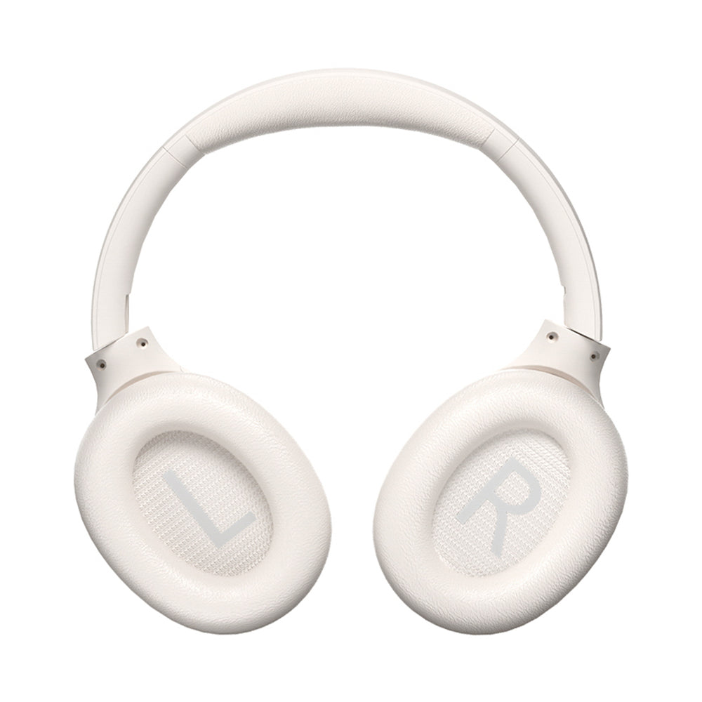 QCY H3 Lite Over-Ear Headphones with ANC and Bluetooth 5.3 - White