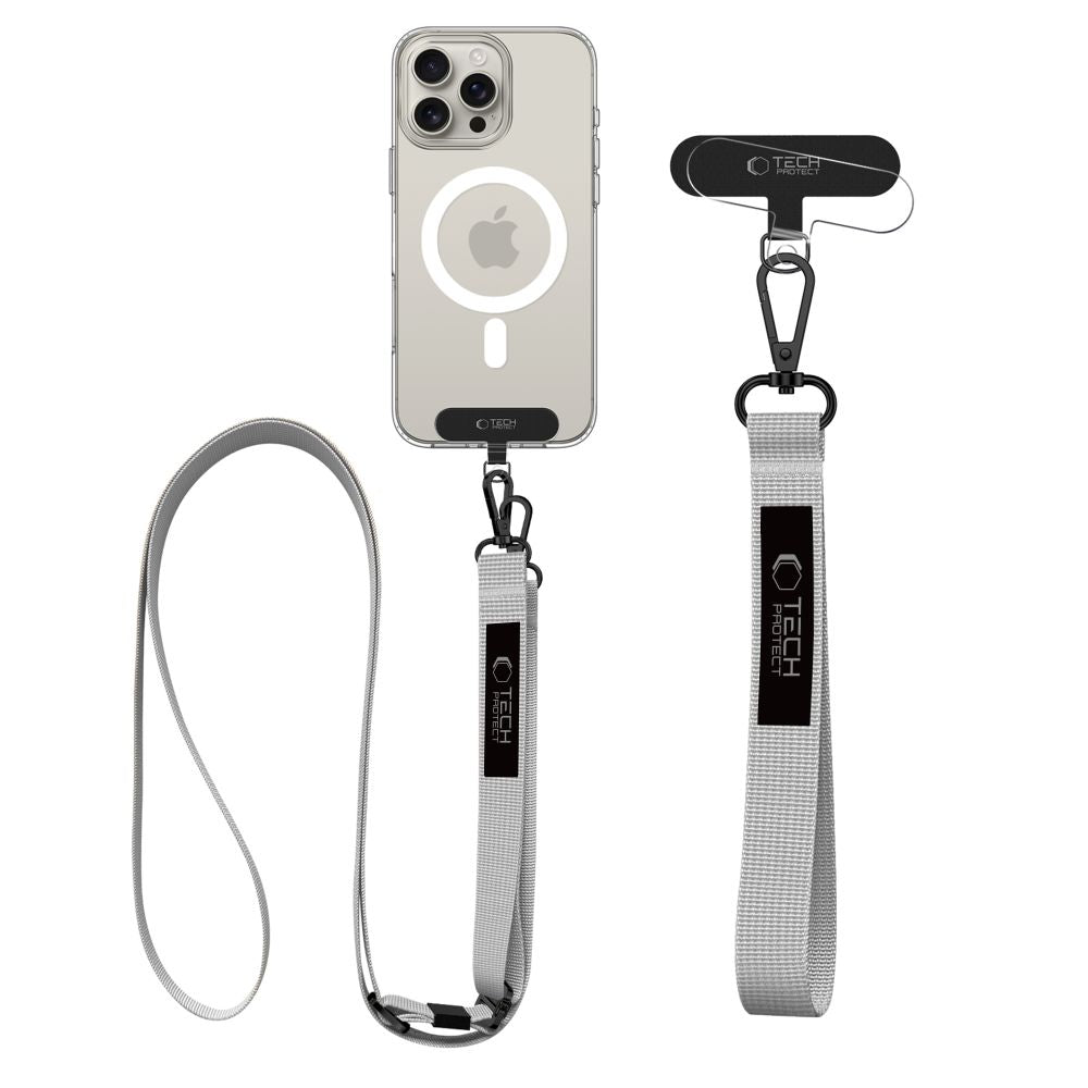 Tech-Protect C6S Long Lanyard for Phone - Gray