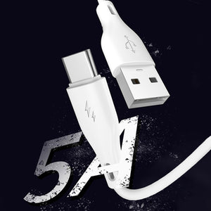 Dudao USB / USB Type C 5A 1m white (L2T 1m white)