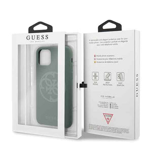 Guess GUHCN58LS4GKA iPhone 11 Pro khaki hard case Silicone 4G Tone On Tone