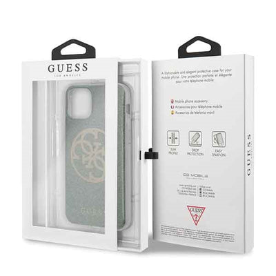 Guess GUHCN58PCUGLKA iPhone 11 Pro khaki hard case 4G Circle Glitter
