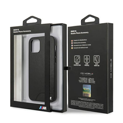 BMW M Collection Smooth PU Case for iPhone 12 mini - Black