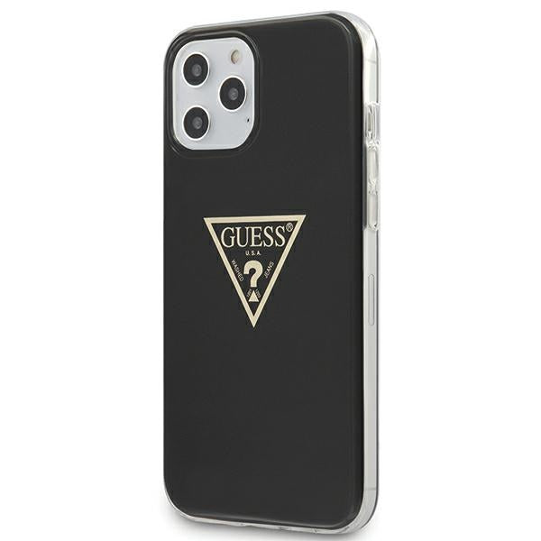 Guess Metallic Collection iPhone 12 Pro Max 6.7" Case - Black