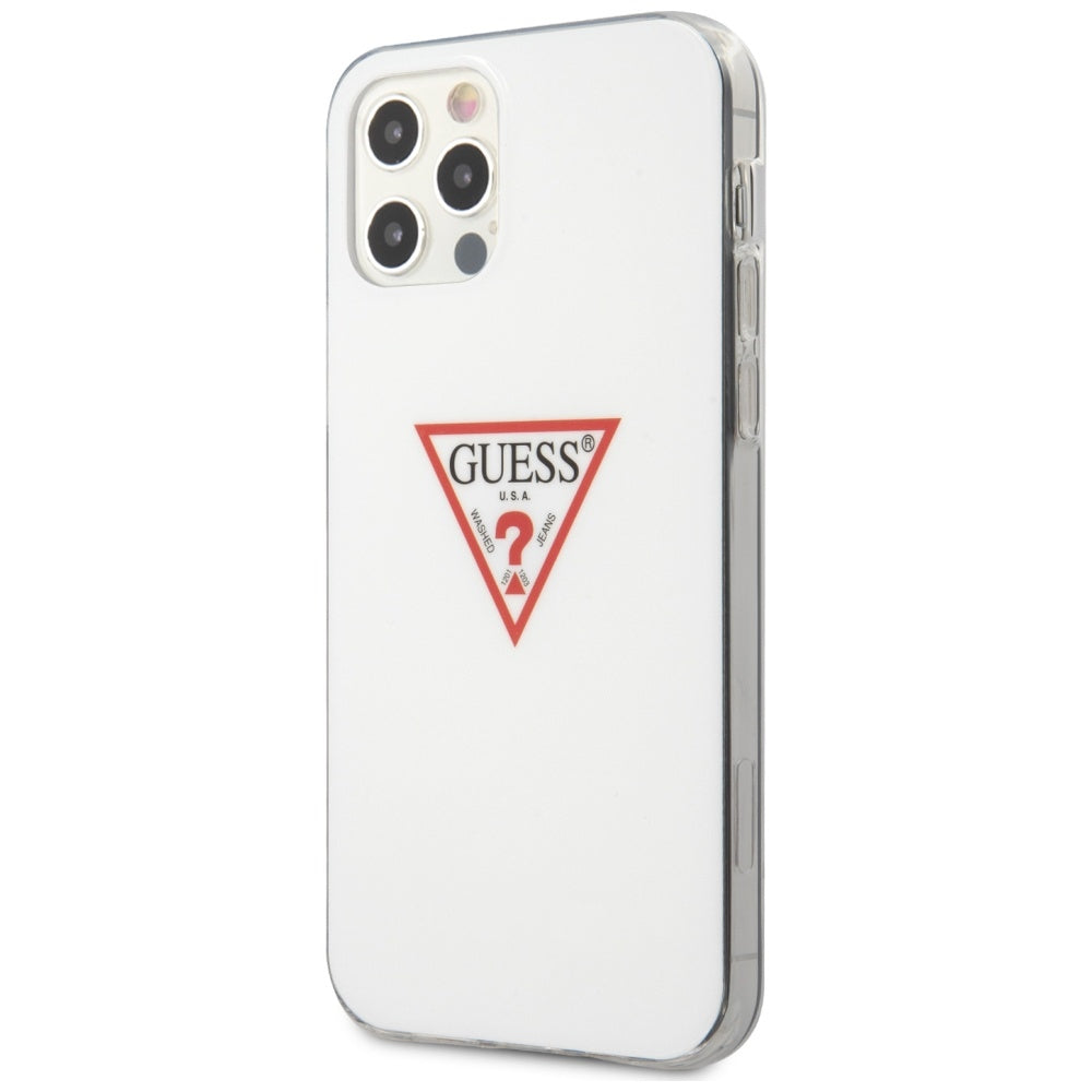 Guess GUHCP12MPCUCTLWH iPhone 12/12 Pro 6.1" white/white hardcase Triangle Collection