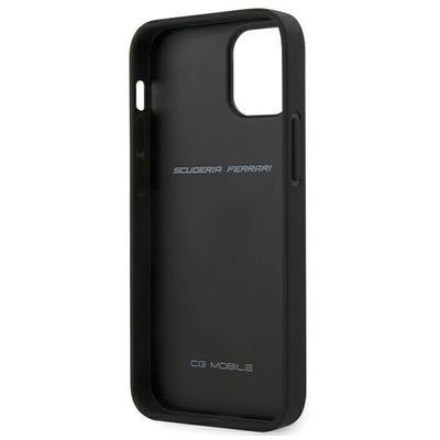Ferrari FESNECHCP12SBK iPhone 12 mini 5.4" black/black hardcase On Track PU Carbon