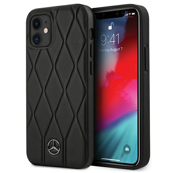 „Mercedes Wave Line“ dėklas, skirtas „iPhone 12 mini“ – juodas