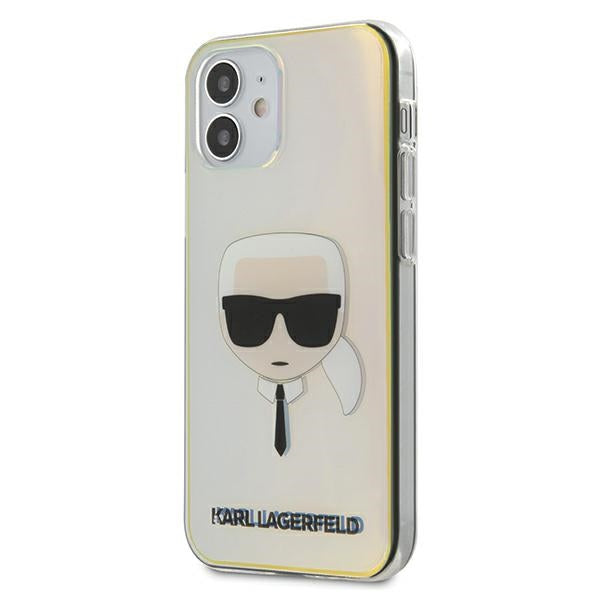 Karl Lagerfeld Iridescent Karl's Head Case for iPhone 12 mini - Multicolor