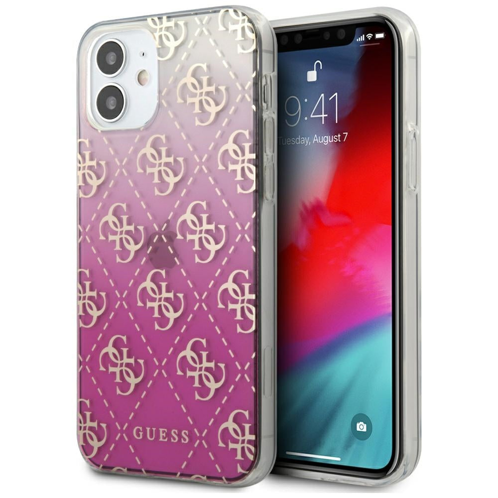 Guess GUHCP12SPCU4GGPI iPhone 12 mini 5.4" pink/pink hardcase 4G Gradient