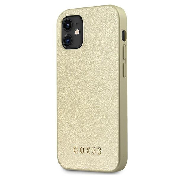 Guess GUHCP12SIGLGO iPhone 12 mini 5.4" gold/gold hardcase Iridescent