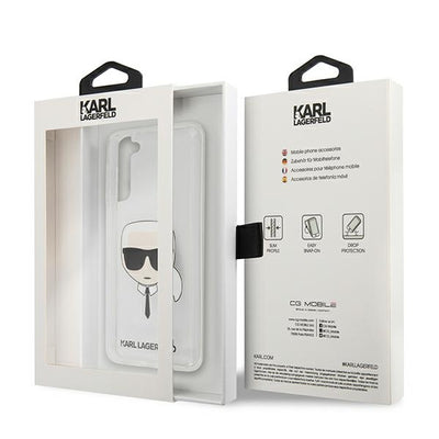 Karl Lagerfeld Karl's Head Case for Samsung Galaxy S21+ - Transparent