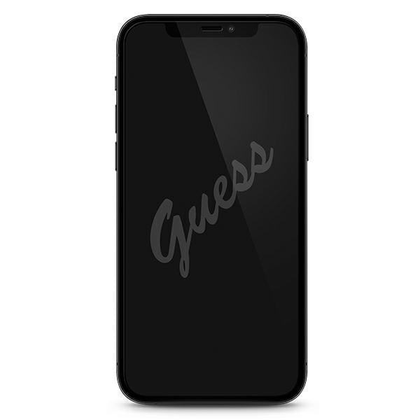 „Guess“ grūdinto stiklo apsauginis stiklas GUSPP12LSLTR iPhone 12 Pro Max 6.7" su vintažiniu logotipu