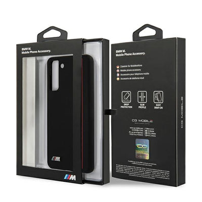 BMW Silicone Stripes M Collection Case for Samsung Galaxy S21+ - Black