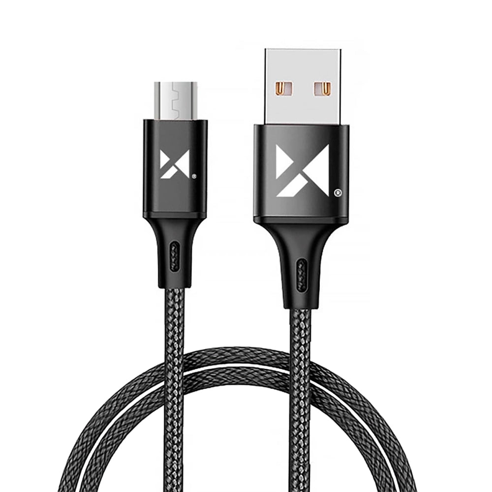 Wozinsky laidas USB - microUSB 2,4A 1m juodas (WUC-M1B)