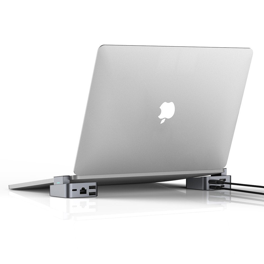 Hub Joyroom S-H121 USB-C stand - USB-A 3.0 / RJ45 / HDMI / USB-C / Thunderbolt for MacBook Pro - gray