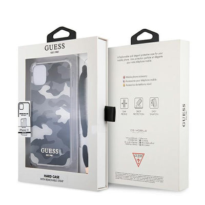 Guess GUHCN61KSARBK iPhone 11 6.1" / Xr black/black hardcase Camo Collection