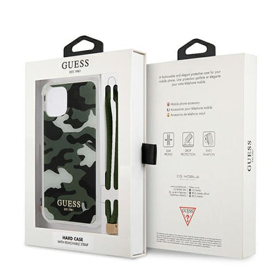 Guess GUHCP12LKSARKA iPhone 12 Pro Max 6.7" green/khaki hardcase Camo Collection