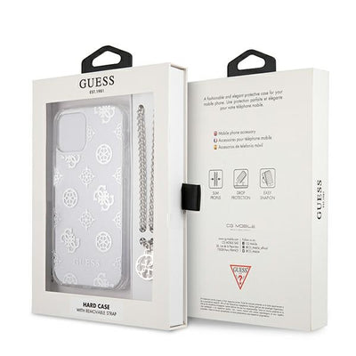 Guess GUHCP12LKSPESI iPhone 12 Pro Max 6.7" silver/silver hardcase Peony Chain Collection