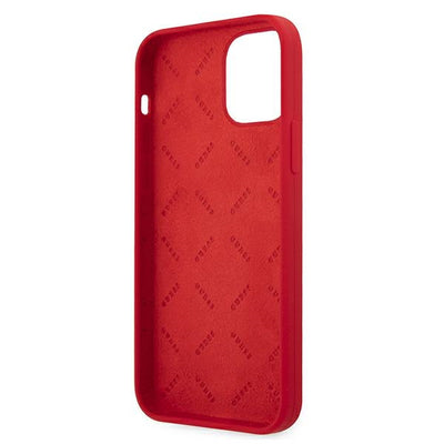 Guess GUHCP12LLSPEWRE iPhone 12 Pro Max 6.7" red/red hard case Peony Collection