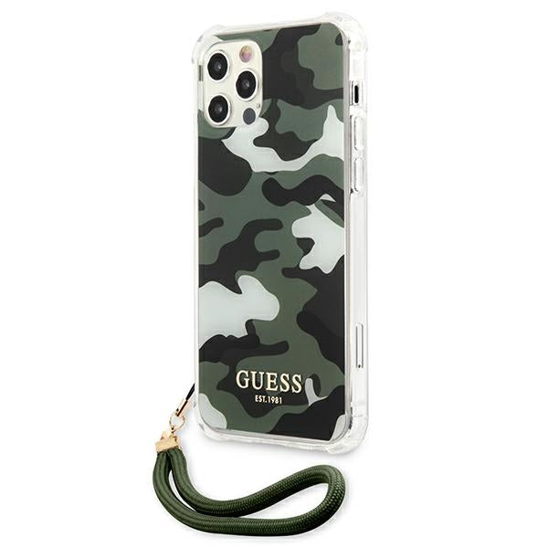 Guess GUHCP12MKSARKA iPhone 12/12 Pro 6.1" green/khaki hardcase Camo Collection