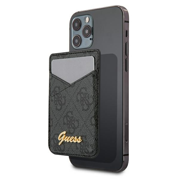 „Guess“ piniginės kortelių lizdas GUWMS4GTLBK „MagSafe 4G“ pilka/pilka