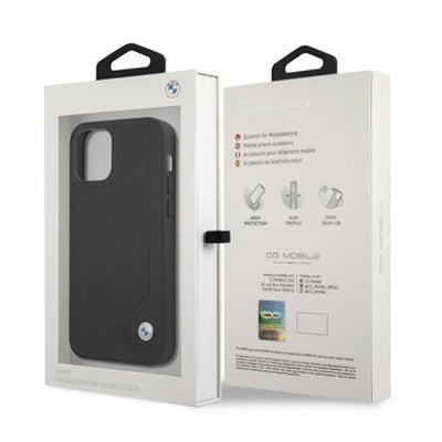 BMW Leather Deboss Case for iPhone 12 / iPhone 12 Pro - Black
