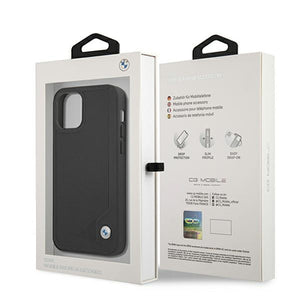 BMW Leather Deboss case for iPhone 12 mini - black