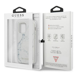 Guess Marble Case for iPhone 13 Pro / 13 - White