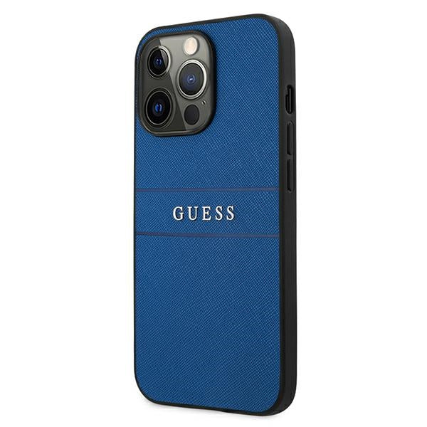 „Guess“ GUHCP13LPSASBBL „iPhone 13 Pro / 13 6.1“ mėlynas/mėlynas „Saffiano“ dirželis