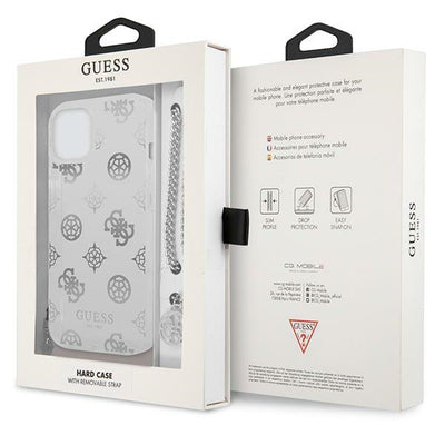 Guess GUHCP13SKPESI iPhone 13 mini 5.4" silver/silver hardcase Peony Chain Collection