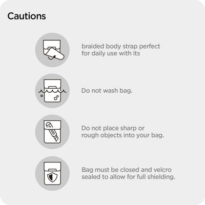 Anti-theft Spigen Pouch Keyless RFID Signal Blocker - black