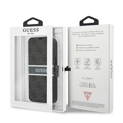 Guess GUBKP13X4GDGR iPhone 13 Pro Max 6,7" szary/grey book 4G Stripe