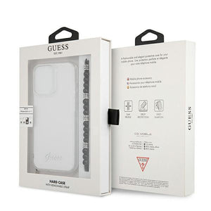 Guess GUHCP13LKPSBK iPhone 13 Pro / 13 6.1" Transparent hard case Black Pearl