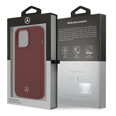 Mercedes Silicone Line Case for iPhone 13 Pro / iPhone 13 - Red