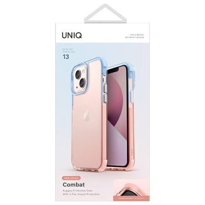 Uniq Combat Duo case iPhone 13 6.1" blue-pink/blue-pink