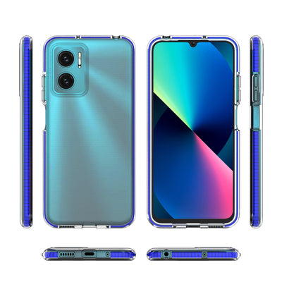 Spring Case cover gel TPU cover with colored frame for Xiaomi Redmi 10 light pink